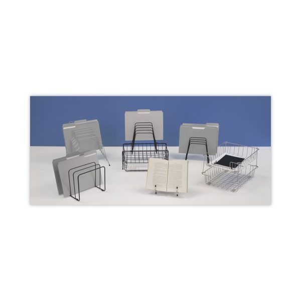 Wire Organizer, 7 Sections, Letter to Legal Size Files, 7.38  x 5.88  x 8.25 , Black Online now - Image 2