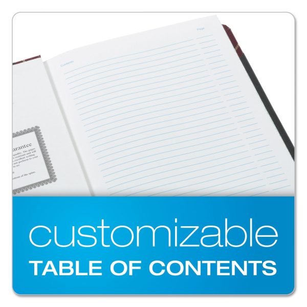 Extra-Durable Bound Book, Single-Page 5-Column Accounting, Black Maroon Gold Cover, 10.13 x 7.78 Sheets, 150 Sheets Book on Sale - Image 5