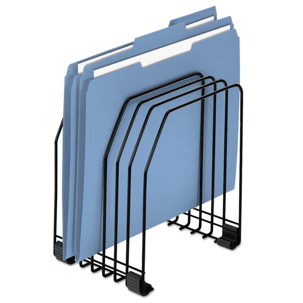 Wire Organizer, 7 Sections, Letter to Legal Size Files, 7.38  x 5.88  x 8.25 , Black Online now