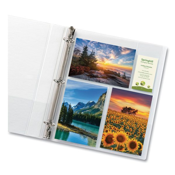 Photo Storage Pages for Six 4 x 6 Mixed Format Photos, 3-Hole Punched, 10 Pack Online - Image 3