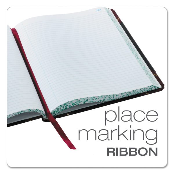 Extra-Durable Bound Book, Single-Page Record-Rule Format, Black Maroon Gold Cover, 10.13 x 7.78 Sheets, 300 Sheets Book Fashion - Image 5
