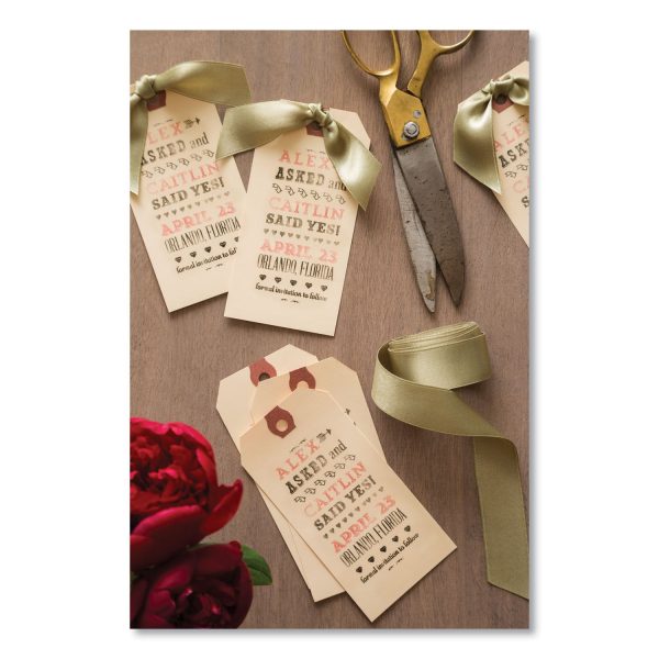 Strung Shipping Tags, 11.5 pt Stock, 6.25 x 3.13, Manila, 1,000 Box Cheap - Image 3