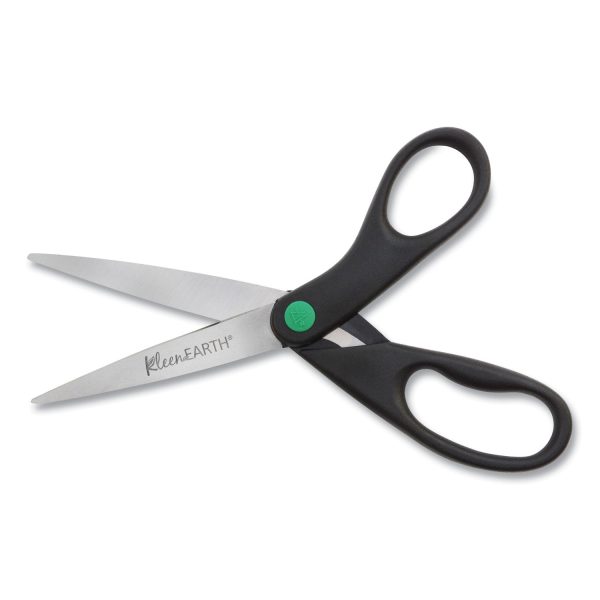 KleenEarth Scissors, 8  Long, 3.25  Cut Length, Black Straight Handles, 2 Pack on Sale - Image 3