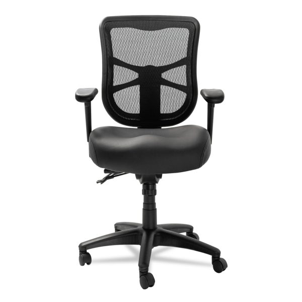 Alera Elusion Series Mesh Mid-Back Multifunction Chair, Supports Up to 275 lb, 17.7  to 21.4  Seat Height, Black For Cheap - Image 4