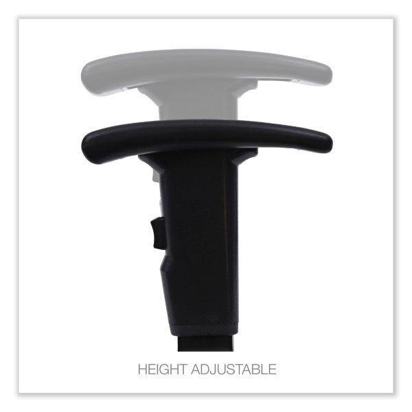 Optional Height-Adjustable T-Arms for Alera Essentia and Interval Series Chairs, Black, 2 Set on Sale - Image 4