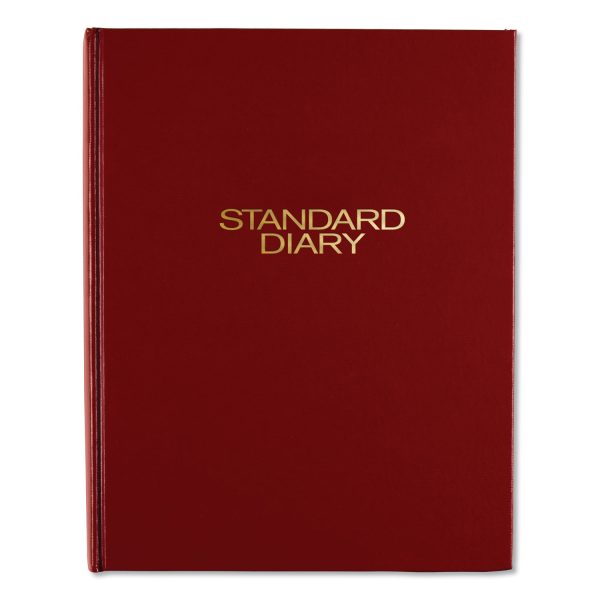 Standard Diary Daily Diary, 2024 Edition, Medium College Rule, Red Cover, (200) 9.5 x 7.5 Sheets Online Sale
