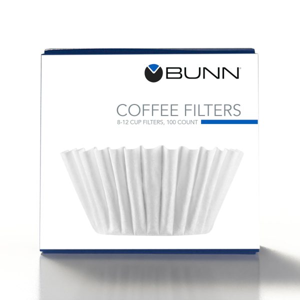 Coffee Filters, 8 to 12 Cup Size, Flat Bottom, 100 Pack Hot on Sale - Image 3