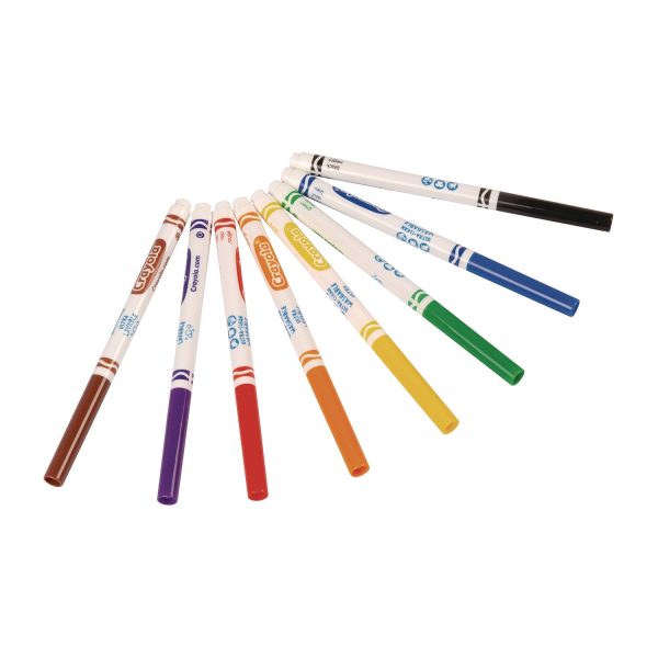 Ultra-Clean Washable Markers, Fine Bullet Tip, Assorted Colors, 8 Pack Online Hot Sale - Image 3