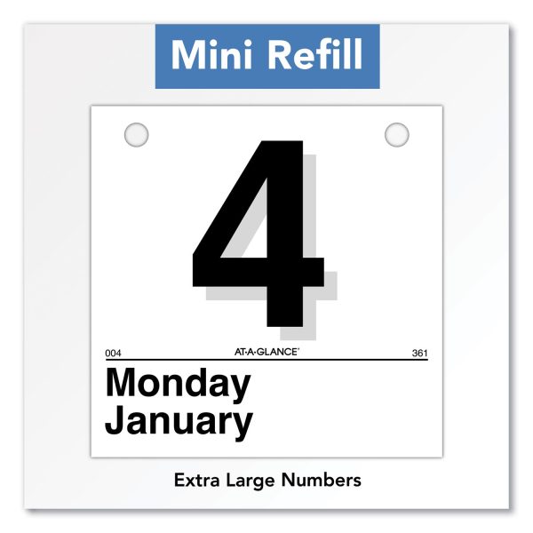 Today Is Daily Wall Calendar Refill, 6 x 6, White Sheets, 12-Month (Jan to Dec): 2024 Cheap - Image 3