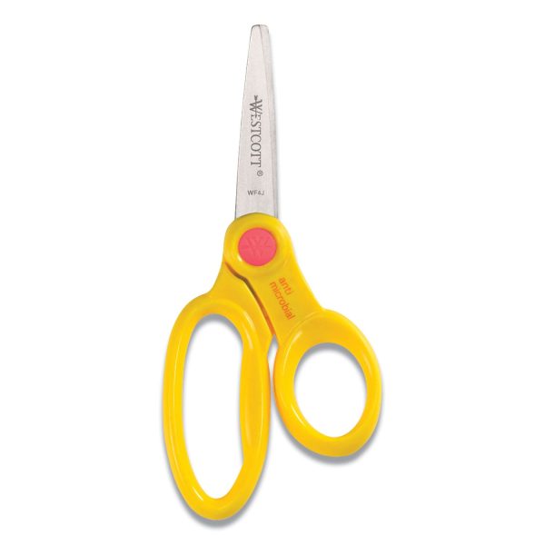 Kids  Scissors with Antimicrobial Protection, Pointed Tip, 5  Long, 2  Cut Length, Assorted Straight Handles, 12 Pack Hot on Sale - Image 4