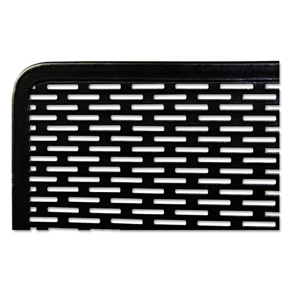 Urban Collection Punched Metal Desktop File, 1 Section, Letter to Legal Size Files, 13  x 5.75  x 10.75 , Black Hot on Sale - Image 3