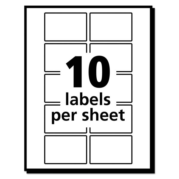 Removable Multi-Use Labels, Inkjet Laser Printers, 1 x 1.5, White, 10 Sheet, 50 Sheets Pack, (5434) Online now - Image 5