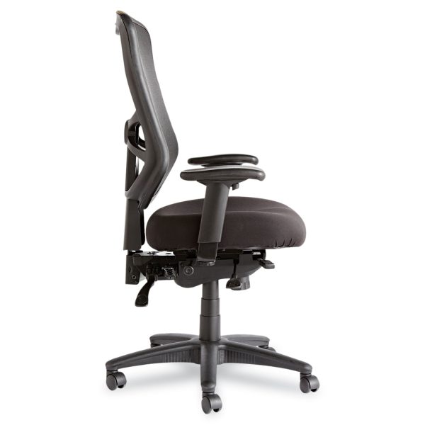 Alera Elusion Series Mesh High-Back Multifunction Chair, Supports Up to 275 lb, 17.2  to 20.6  Seat Height, Black Sale - Image 4