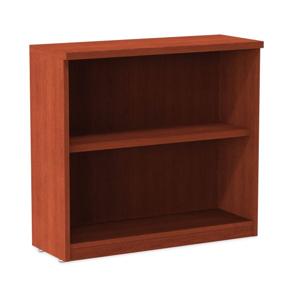 Alera Valencia Series Bookcase, Two-Shelf, 31.75w x 14d x 29.5h, Med Cherry Online Sale