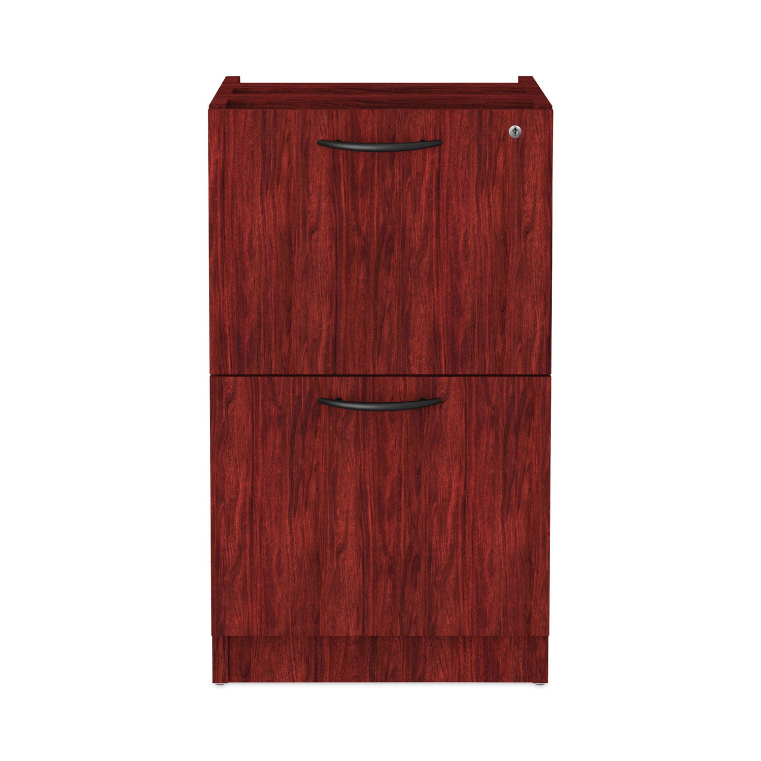 Alera Valencia Series Full Pedestal File, Left or Right, 2 Legal Letter-Size File Drawers, Mahogany, 15.63  x 20.5  x 28.5 Supply
