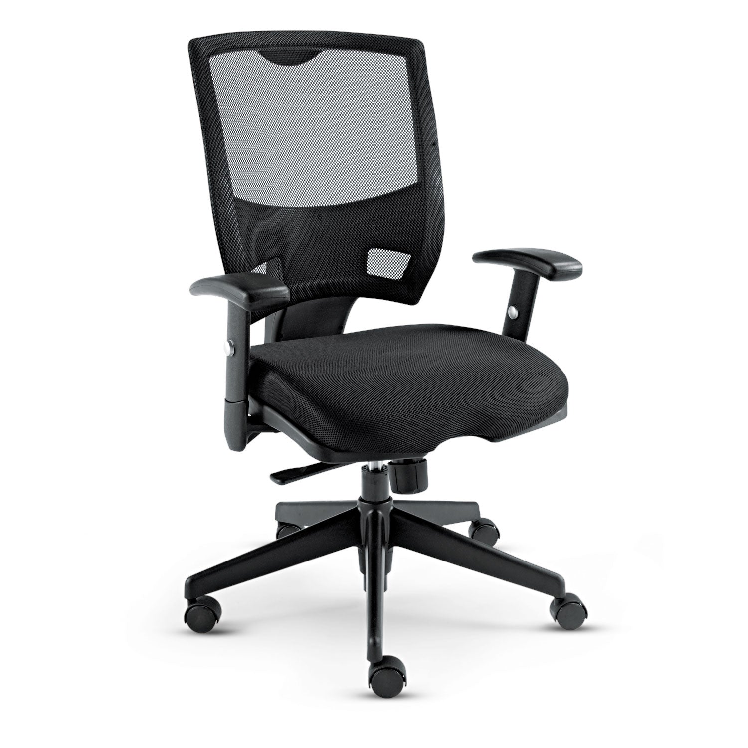 Alera Epoch Series Fabric Mesh Multifunction Chair, Supports Up to 275 lb, 17.63  to 22.44  Seat Height, Black Discount