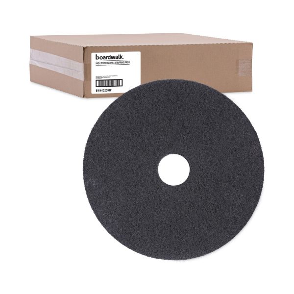 High Performance Stripping Floor Pads, 20  Diameter, Black, 5 Carton For Discount - Image 5