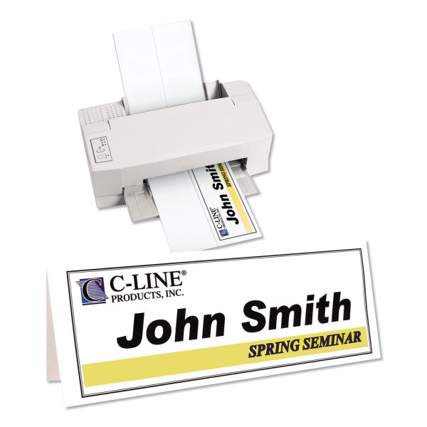 Scored Tent Cards, 4.25 x 11, White,1 Card Sheet, 50 Sheets Box Online Sale - Image 3