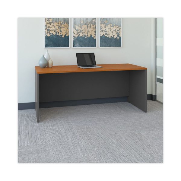 Series C Collection Desk Shell, 71.13  x 29.38  x 29.88 , Natural Cherry Graphite Gray Discount - Image 2