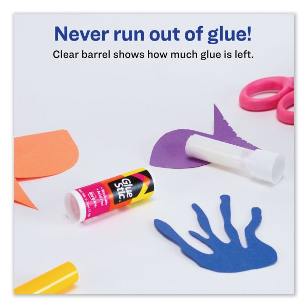 Permanent Glue Stic Value Pack, 0.26 oz, Applies White, Dries Clear, 6 Pack Online - Image 3