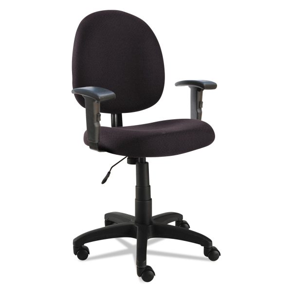 Alera Essentia Series Swivel Task Chair with Adjustable Arms, Supports Up to 275 lb, 17.71  to 22.44  Seat Height, Black For Cheap