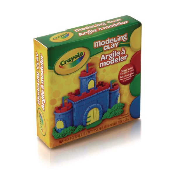Modeling Clay Assortment, 4 oz of Each Color Blue Green Red Yellow, 1 lb Hot on Sale - Image 4