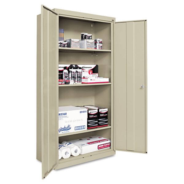 Economy Assembled Storage Cabinet, 36w x 18d x 72h, Putty Online Hot Sale - Image 2