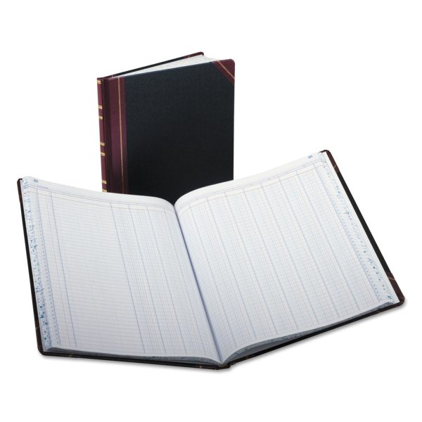 Extra-Durable Bound Book, Double-Page 12-Column Accounting, Black Maroon Gold Cover, 11.94 x 9.78 Sheets, 150 Sheets Book Sale