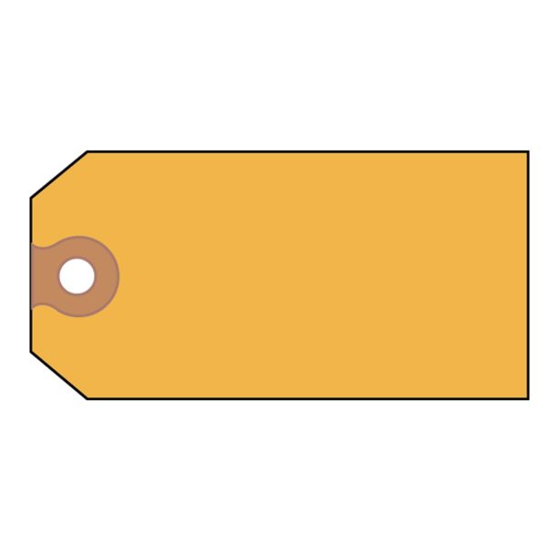 Unstrung Shipping Tags, 11.5 pt Stock, 4.75 x 2.38, Yellow, 1,000 Box For Sale