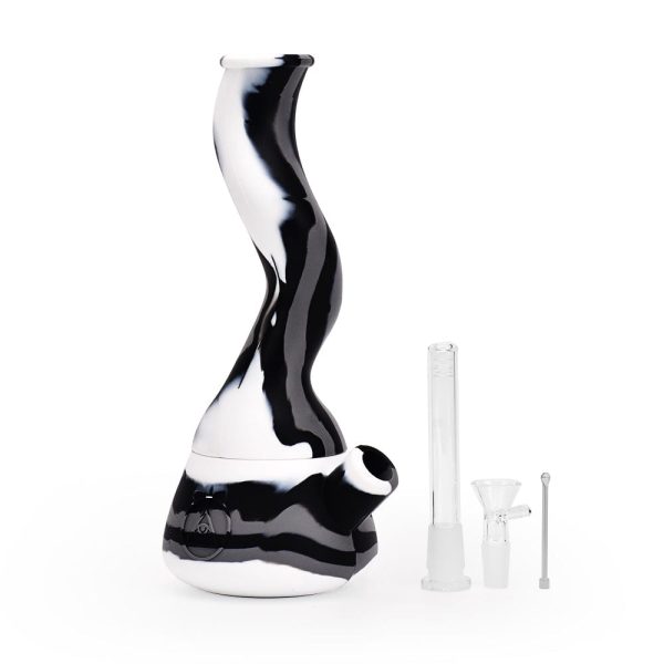 10   Wavy Silicone Beaker - Black & White Supply