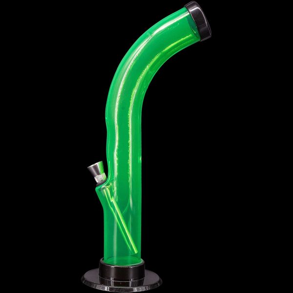10   Acrylic Curved Tube Bong Fashion - Image 3