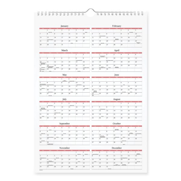 Scenic Monthly Wall Calendar, Scenic Landscape Photography, 12 x 17, White Multicolor Sheets, 12-Month (Jan to Dec): 2024 Online Hot Sale - Image 4