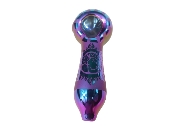 4   Artistic Painted Glass Hand Pipe Sale - Image 3