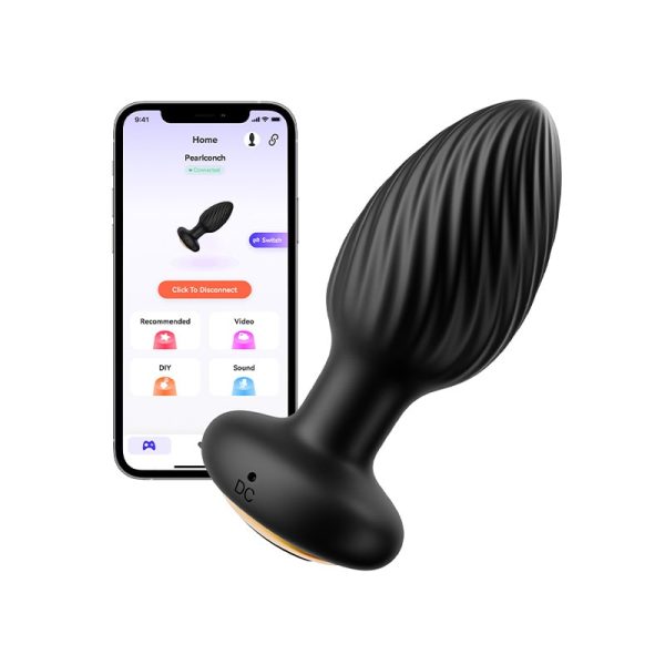 Pearlconch| Butt Plug with 7 Rotating and Vibrating Modes Anal Vibrator Online now
