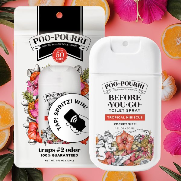 Tropical Hibiscus Pocket Sprayer - Poo~Pourri Toilet Spray Fashion