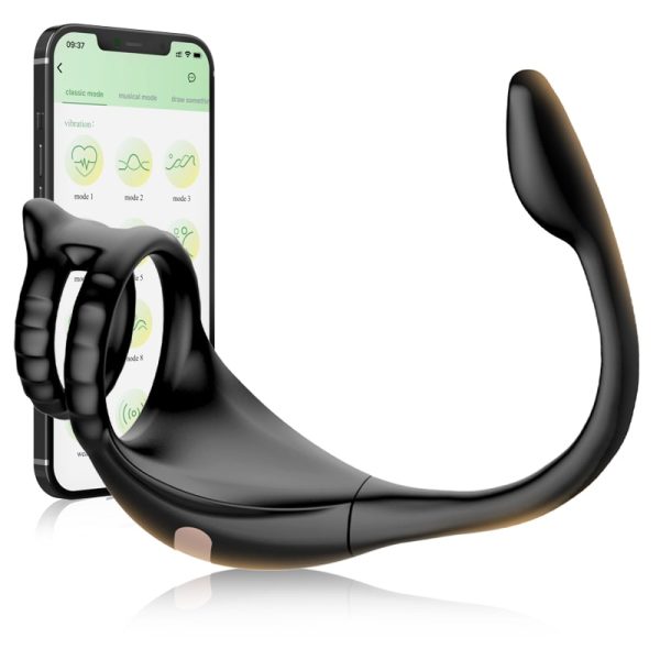 3 in 1 Penis Cock Ring with Multi Stimulations Butt Plug Cheap - Image 2