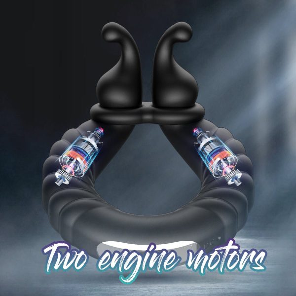 ABELE | 2 Motors Perineum Penis Ring with Vibration Discount - Image 4