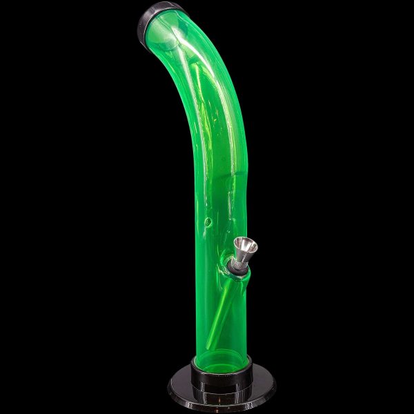 10   Acrylic Curved Tube Bong Fashion - Image 5
