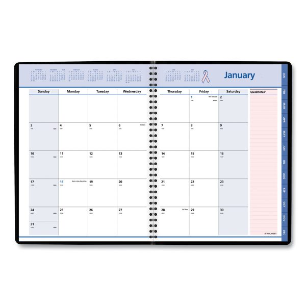 QuickNotes Special Edition Monthly Planner, 11 x 8.25, Black Pink Cover, 12-Month (Jan to Dec): 2024 Discount - Image 2