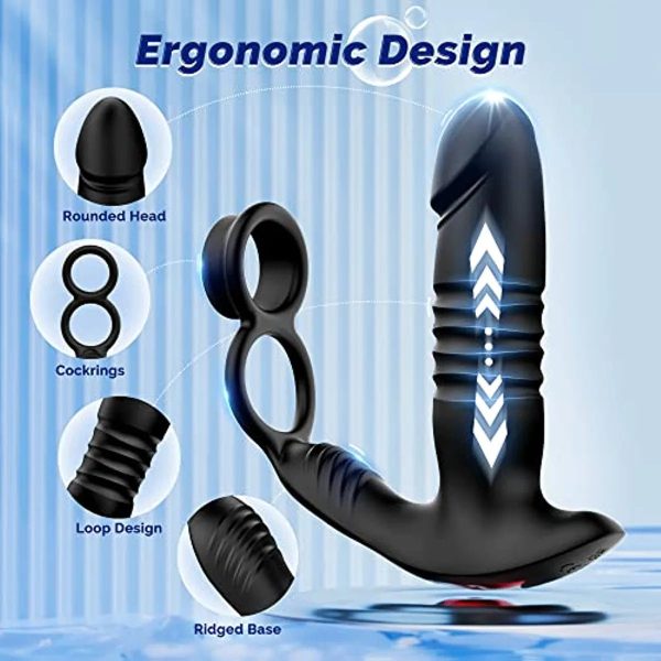 Cock Ring 3 in 1 Versatile Anal Plug Prostate Massager For Cheap - Image 5