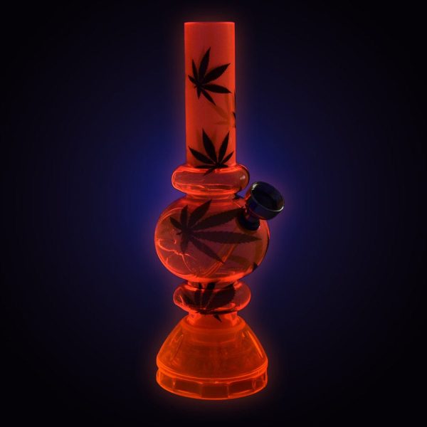 Mini Acrylic Bubble Water Pipe w  Built in Grinder Base - 6.75    Assorted Designs Online Hot Sale - Image 2