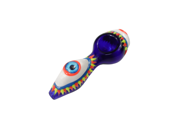 5   One Eye Monster Glass Spoon Hand Pipe For Cheap