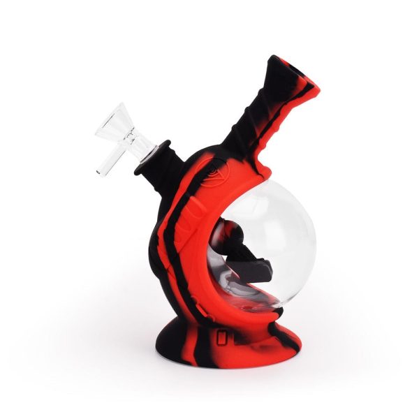 7.5   Silicone Astro Bubbler - Black & Red Online Hot Sale - Image 2