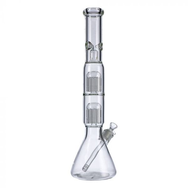 Beaker Base Ice Bong with Double Tree Perc-16 Inch Online Hot Sale - Image 5