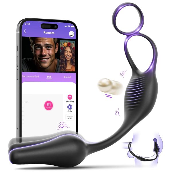 ARCHIE 3 in 1 Prostate Massager Butt Plug with Double Ring on Sale - Image 2