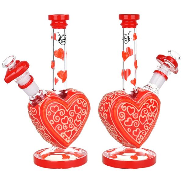 Pulsar Victorian Valentines Day Glow in the Dark Water Pipe For Discount