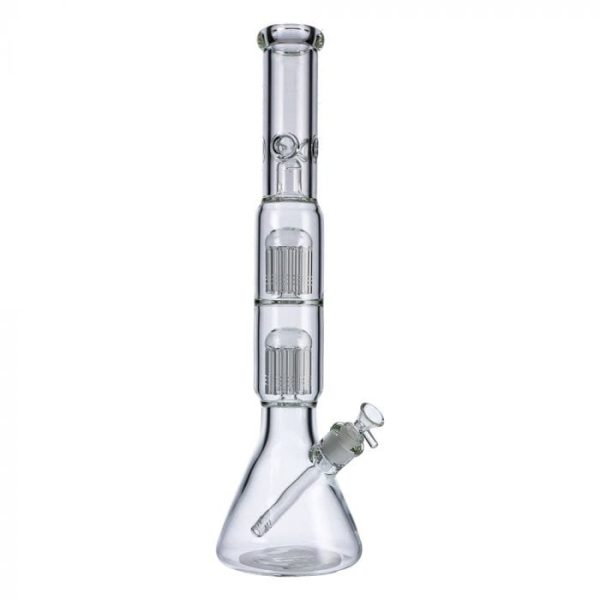Beaker Base Ice Bong with Double Tree Perc-16 Inch Online Hot Sale