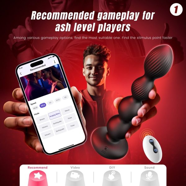 SAURON APP Control Vibrating and Rotating Anal Male Toy Vibrator Supply - Image 4