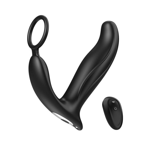 SBD|Thrusting & Vibrating Anal Vibrator Butt Plug with Cock Ring Online Sale - Image 2