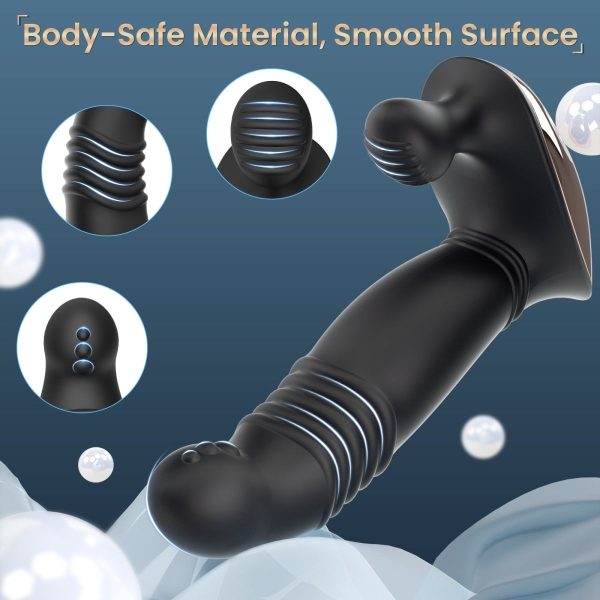 Remote Control G-spot Thrusting & Vibrating Anal Vibrator Dildo Online now - Image 4